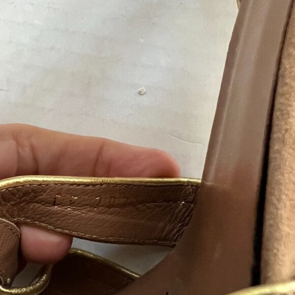 Saint Laurent Beige/Gold/Pink Tribute Limited Edition Platforms Heels Size 42 /0 - Picture 9 of 9